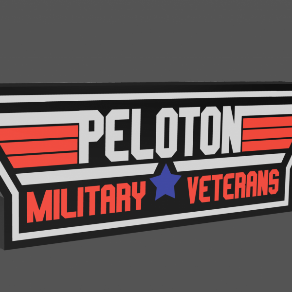 Peloton Military and Veterans Logo Light Box