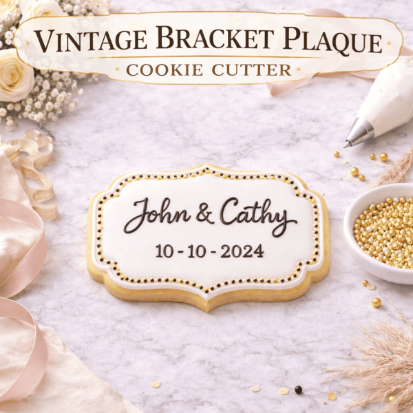 Vintage Bracket Plaque Cookie Cutter