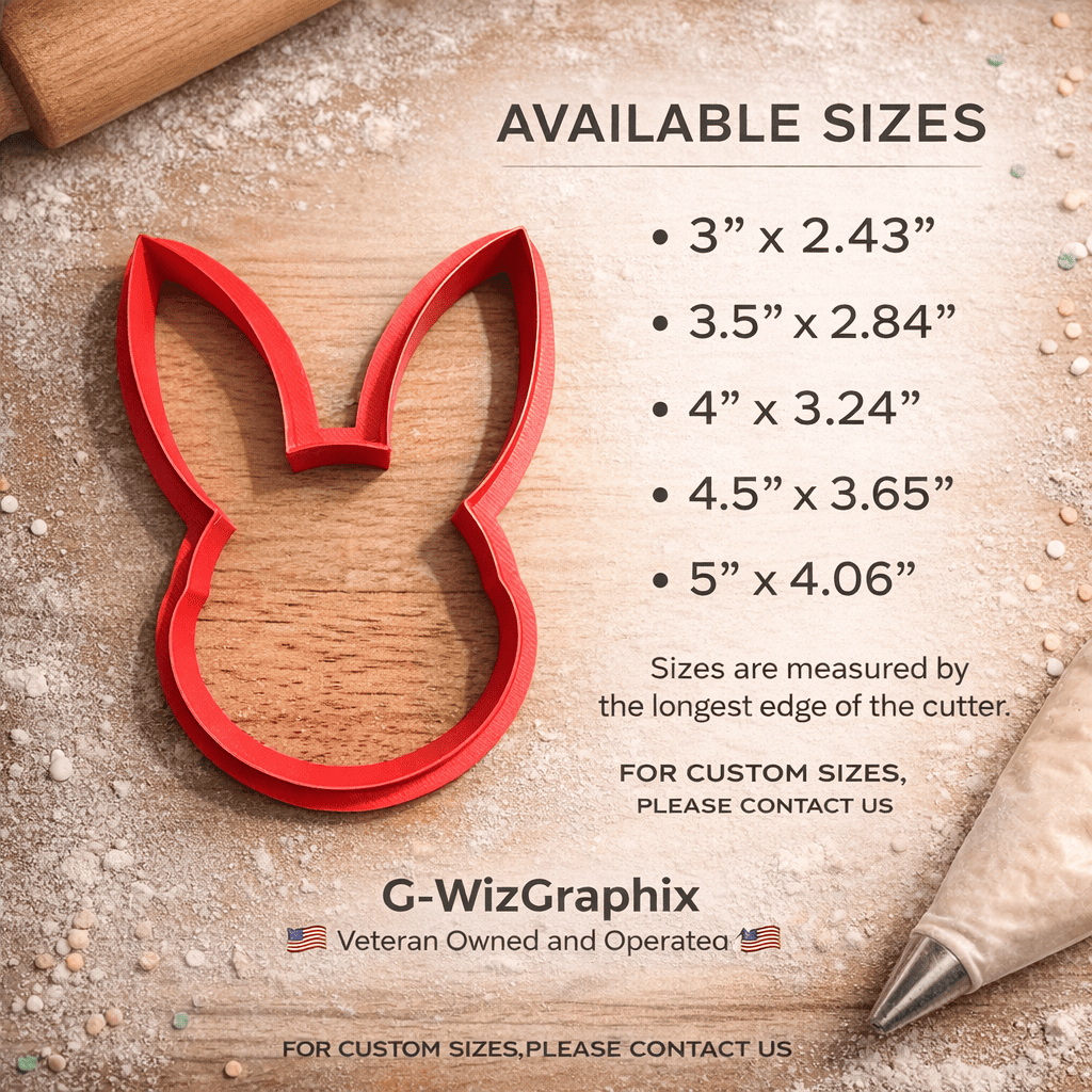 Easter Bunny Head Cookie Cutter - Image 2