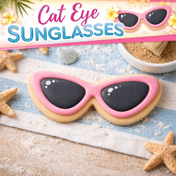 Cat Eye Sunglasses Cookie Cutter
