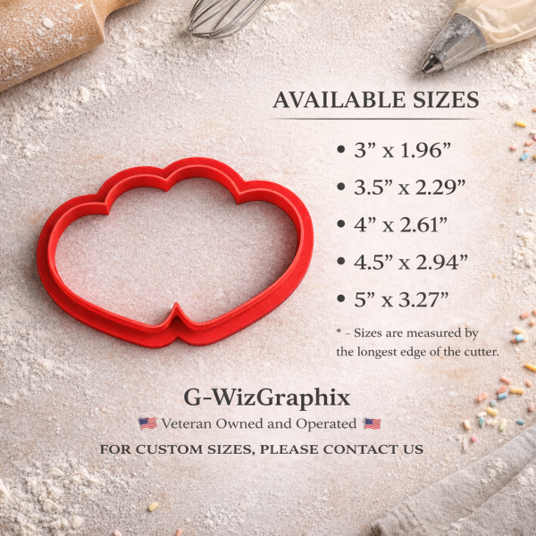 Alternative view of Double Hearts Cookie Cutter