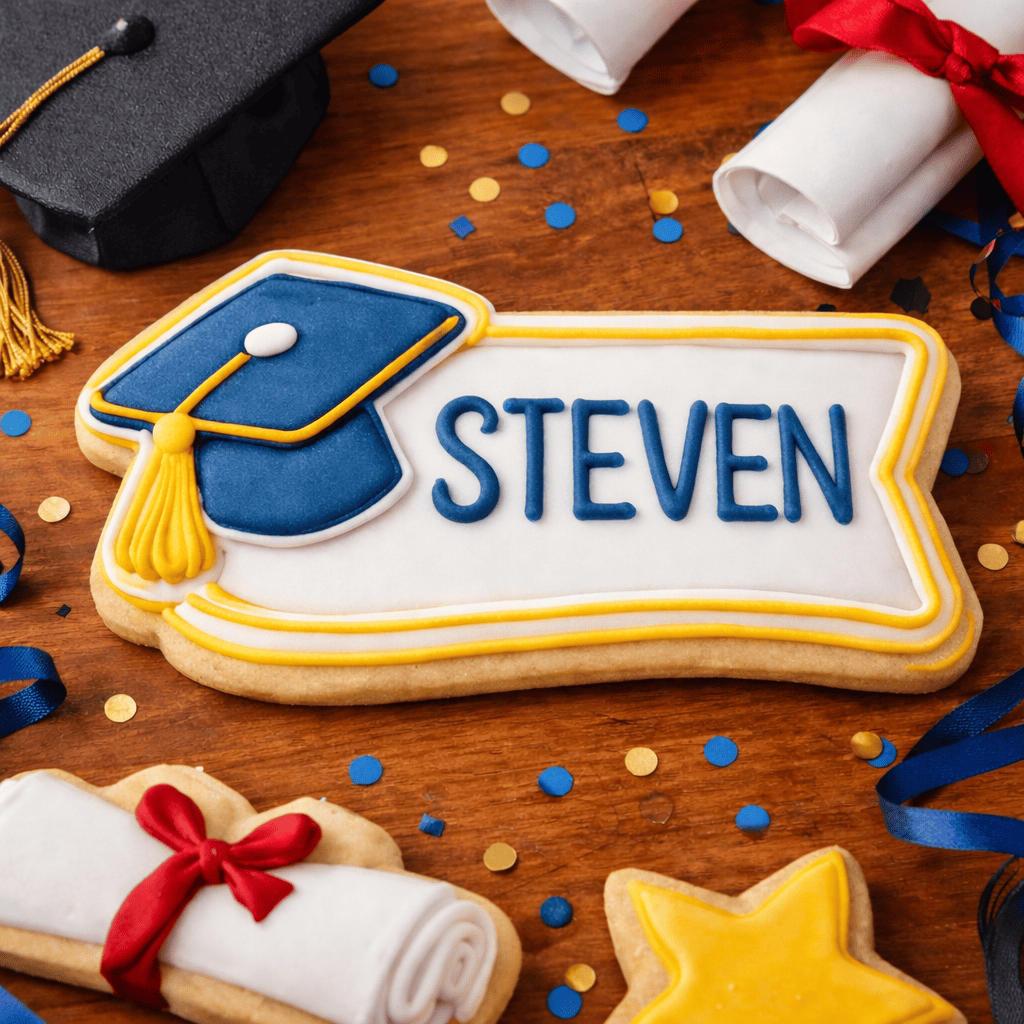 Graduation Cap and Banner Cookie Cutter