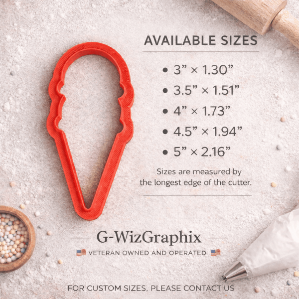 Alternative view of Ice Cream Cone Cookie Cutter