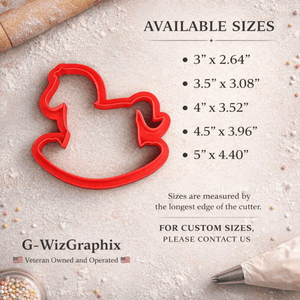 Alternative view of Rocking Horse Cookie Cutter