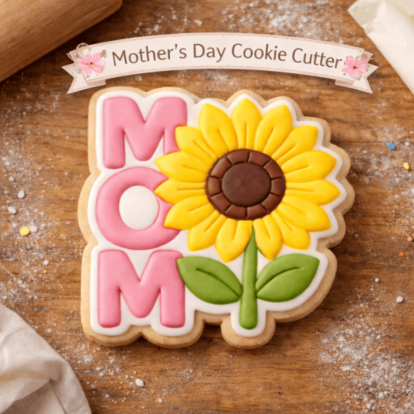 Mom with Sunflower Cookie Cutter