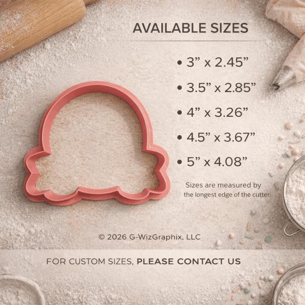 Alternative view of Basketball with Name Banner Cookie Cutter