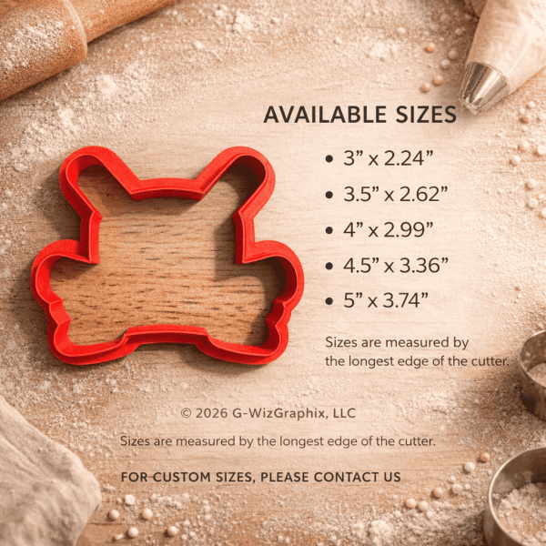 Alternative view of Hockey Puck with Name Banner Cookie Cutter