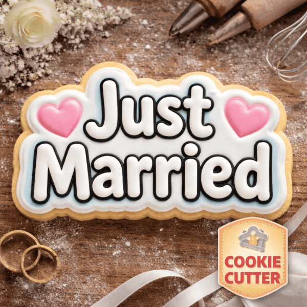 Just Married Cookie Cutter