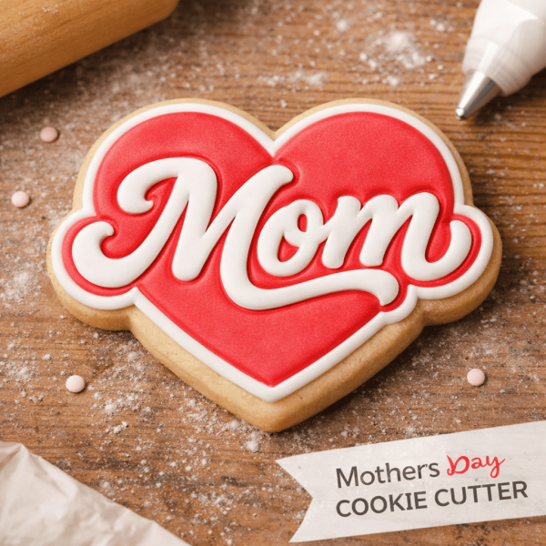 Mom with Heart Cookie Cutter
