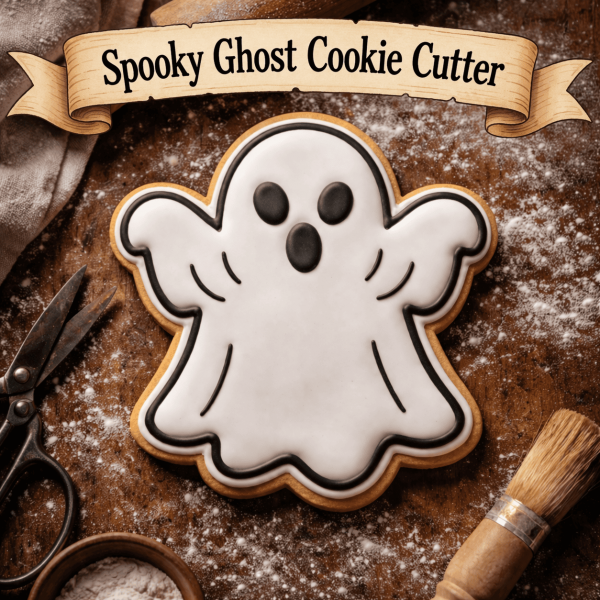 Spooky Ghost Cookie Cutter for Halloween