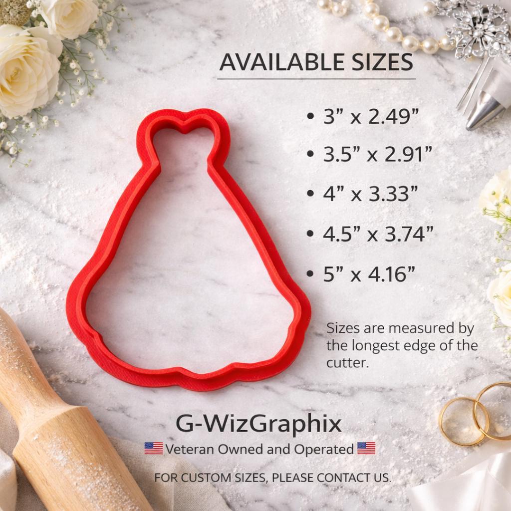 Wedding Dress Cookie Cutter – 3D Printed - Image 3