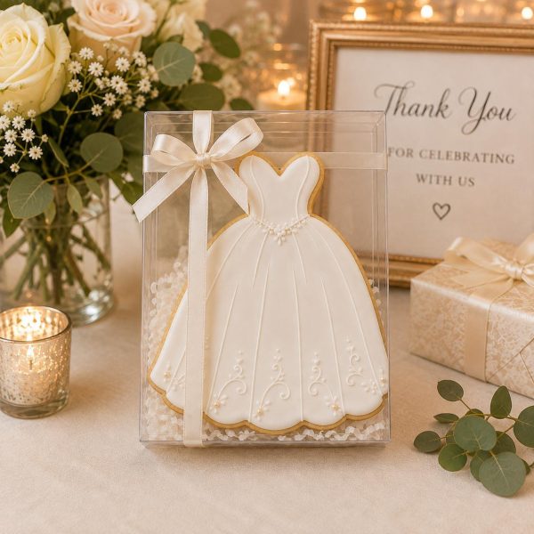 Alternative view of Wedding Dress Cookie Cutter Stamp | Bridal Shower, Wedding Favor Baking Tool