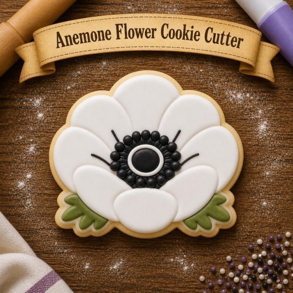 Anemone Flower Cookie Cutter | Spring Floral Botanical Baking Tool