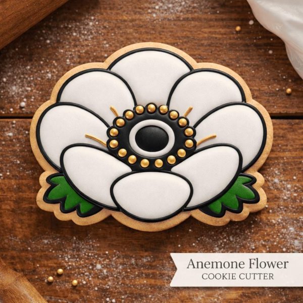 Alternative view of Anemone Flower Cookie Cutter | Spring Floral Botanical Baking Tool