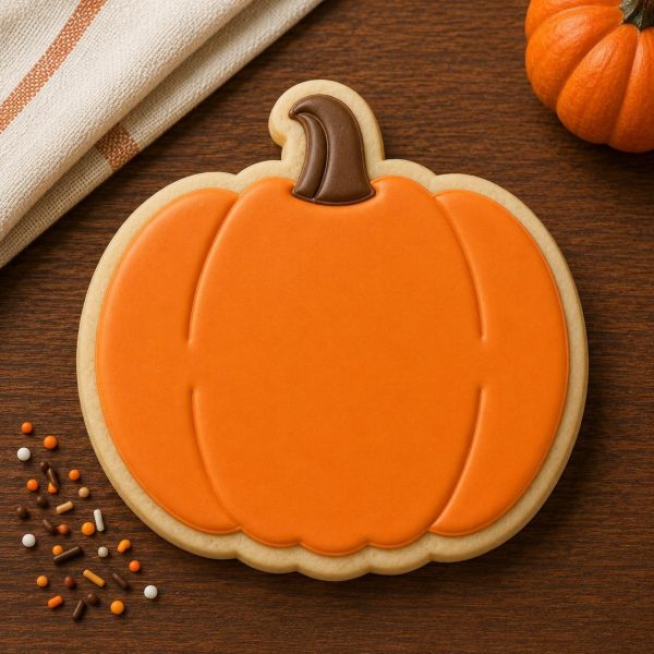 Alternative view of Pumpkin Cookie Cutter & Stamp | Thanksgiving Cookie Cutter | Fall Cookie Cutter | Halloween Cookie Cutter | DIY | Edible Place Cards