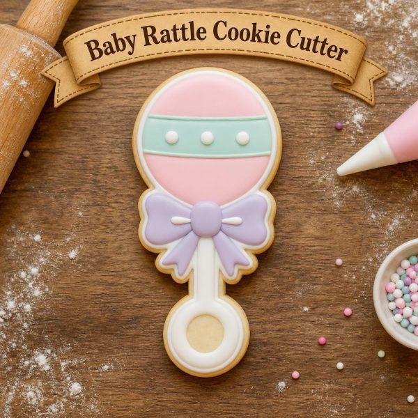 Baby Rattle Cookie Cutter – Baby Shower Decorating
