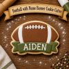 Football Cookie Cutter with Banner – Sports Cookie Cutter | 3D Printed