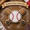 Baseball with crossed bats Cookie Cutter – 3D Printed