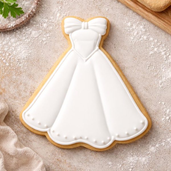 Alternative view of Wedding Dress Cookie Cutter – 3D Printed