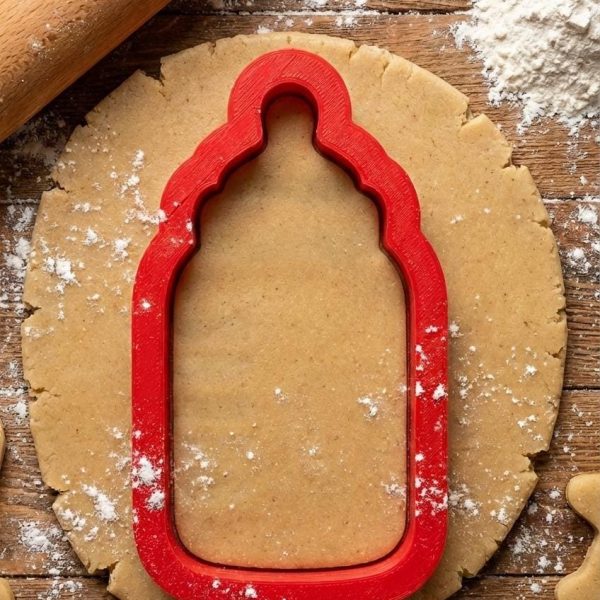 Alternative view of Baby Bottle Cookie Cutter – Baby Shower Cookies, 3D Printed