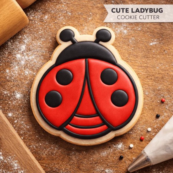 Alternative view of Ladybug Cookie Cutter – Spring / Garden Theme – 3D Printed
