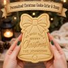 Personalized Christmas Bell Cookie Cutter and Stamp | Custom Family Christmas Cookie Cutter | Personalized Holiday Baking Gift