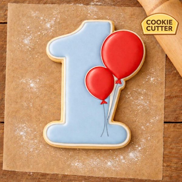 Number 1 Balloon Cookie Cutter – 1st Birthday Party