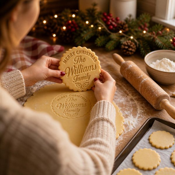 Alternative view of Personalized Family Christmas Cookie Cutter & Stamp